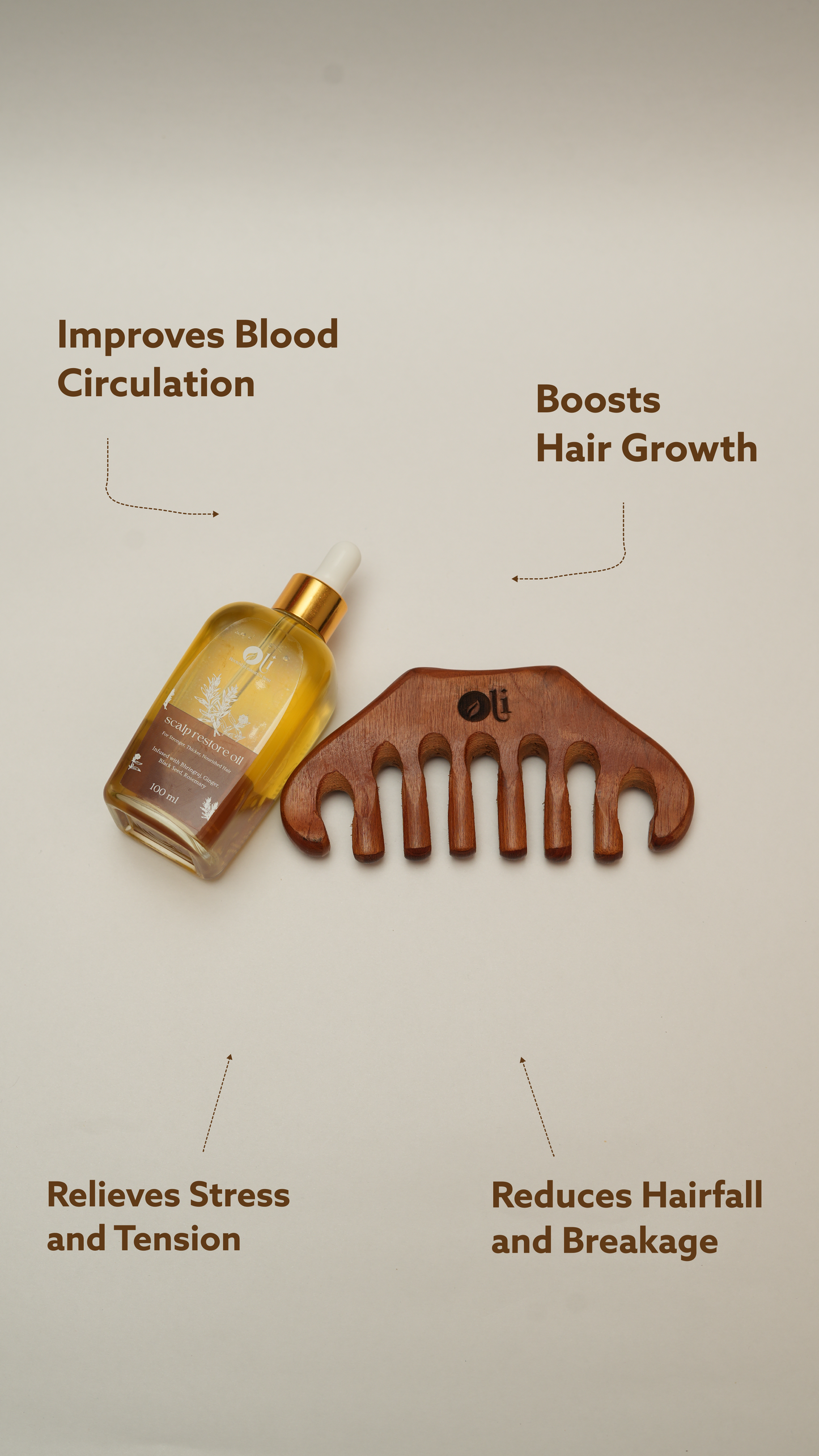 2-in-1 Combo | Hair Oil (100ml) & Massager