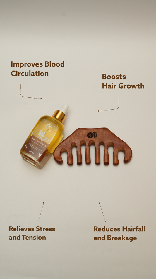 2-in-1 Combo | Hair Oil (100ml) & Massager