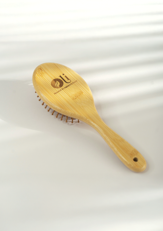 Wooden Oval paddle Hairbrush | Bamboo