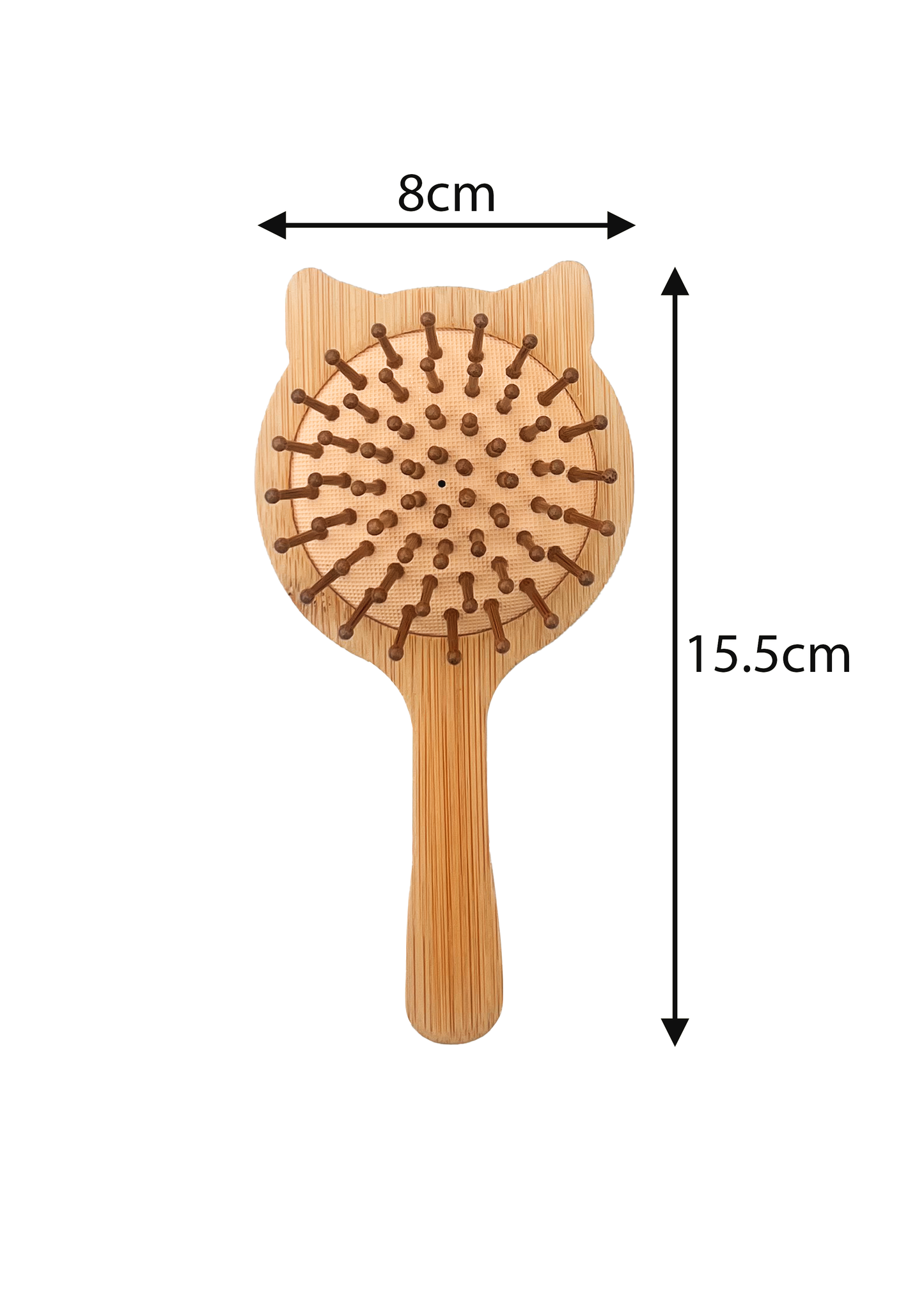 Wooden Round Paddle Hairbrush | Bamboo