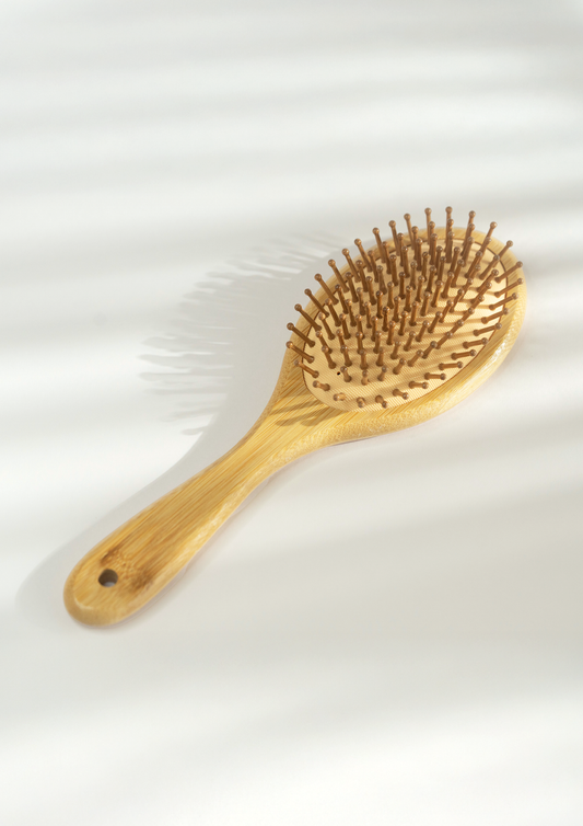 Wooden Oval paddle Hairbrush | Bamboo