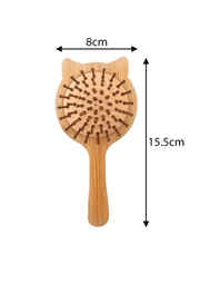 Wooden Round Paddle Hairbrush | Bamboo